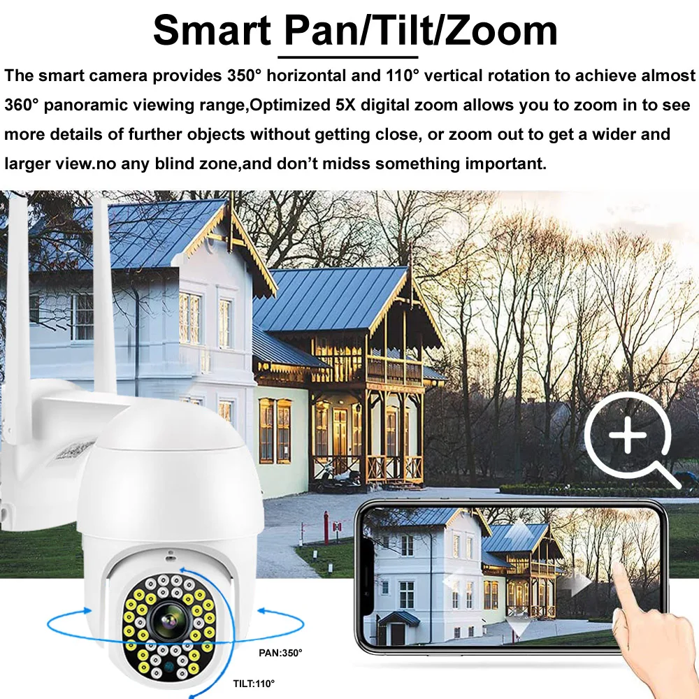 1080p ip wifi camera smart home security protection outdoor indoor surveillance cctv 360 ptz auto tracking ip66 baby monitor cam free global shipping