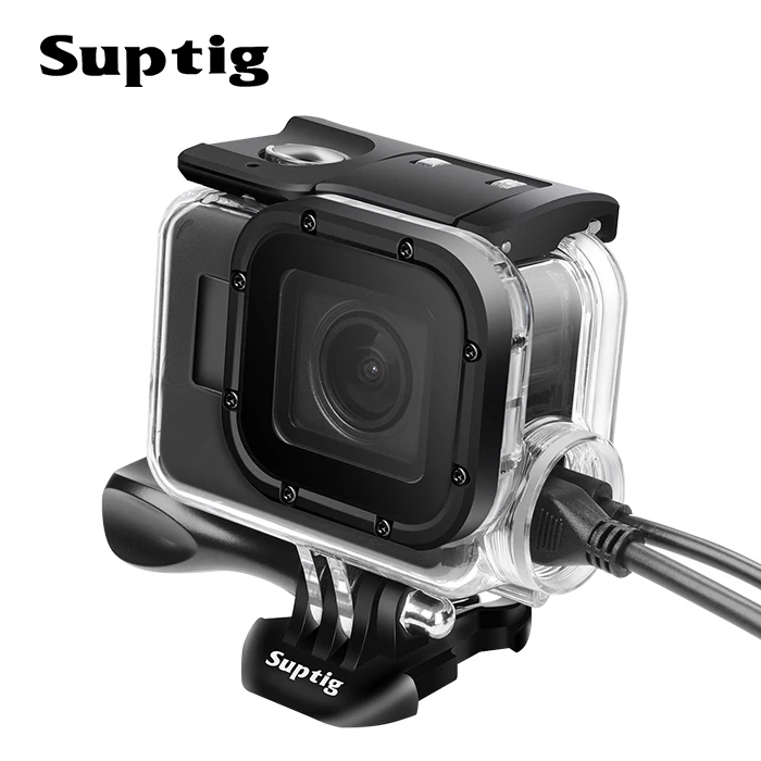 Suptig 5200MA/H водонепроницаемый мобильный аккумулятор для дайвинга+ зарядный кабель для Gopro hero 4/3/3+ go pro hero 3+ CE/FCC