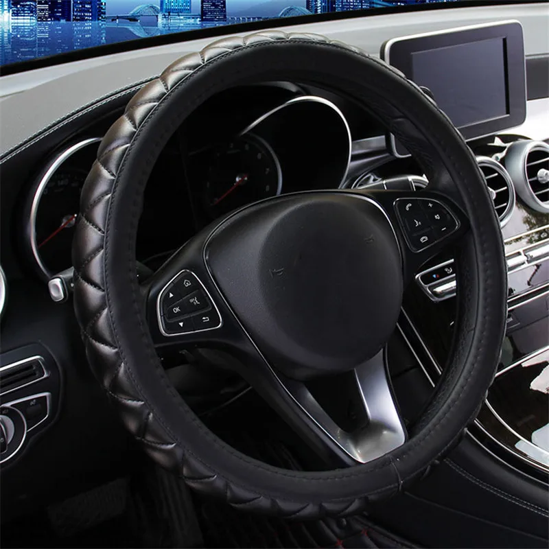 3D стерео чехол рулевого колеса автомобиля Универсальная оплетка из