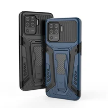 Holder Case For OPPO F19 Pro Cover For OPPO F19 Pro Capas Phone Bumper Armor Shockproof Kickstand Cover For OPPO F19 Pro Fundas