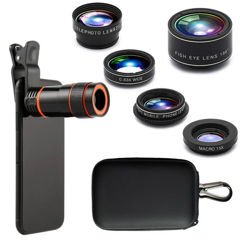 8-кратный длиннофокусный телескоп широкоугольный микро-диапазон типа рыбий глаз