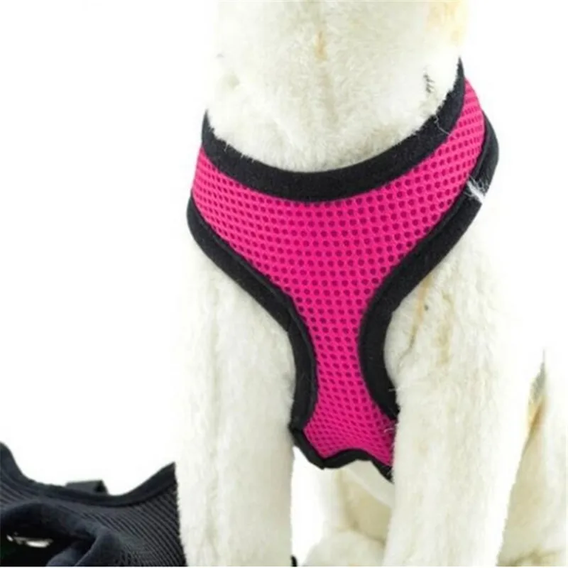 Регулируемая мягкая Воздухопроницаемая сетчатая шлейка для собак ошейник