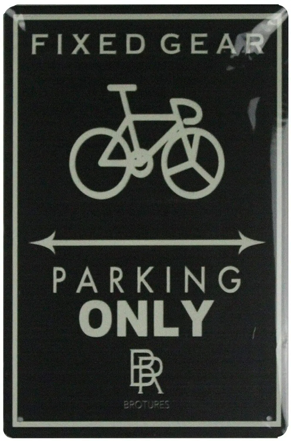 

Retro Art Fixed Gear Parking Only Tin Metal Sign Beautiful Wall Art Bedroom Home Decoration Vintage Mural Dimensions 20x30 cm
