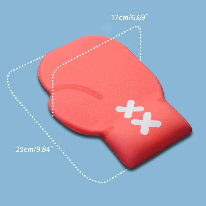 Mouse pad Red Boxing Glove Hand Wrist Rest Pad PU Non-Slip Silica Gel Keyboard Tray for Mechanical Gaming | Компьютеры и офис