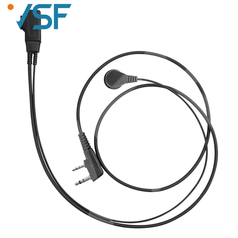 

2 Pin Headset PTT Microphone Security Earphones Covert Acoustic Tube Earpiece for Kenwood