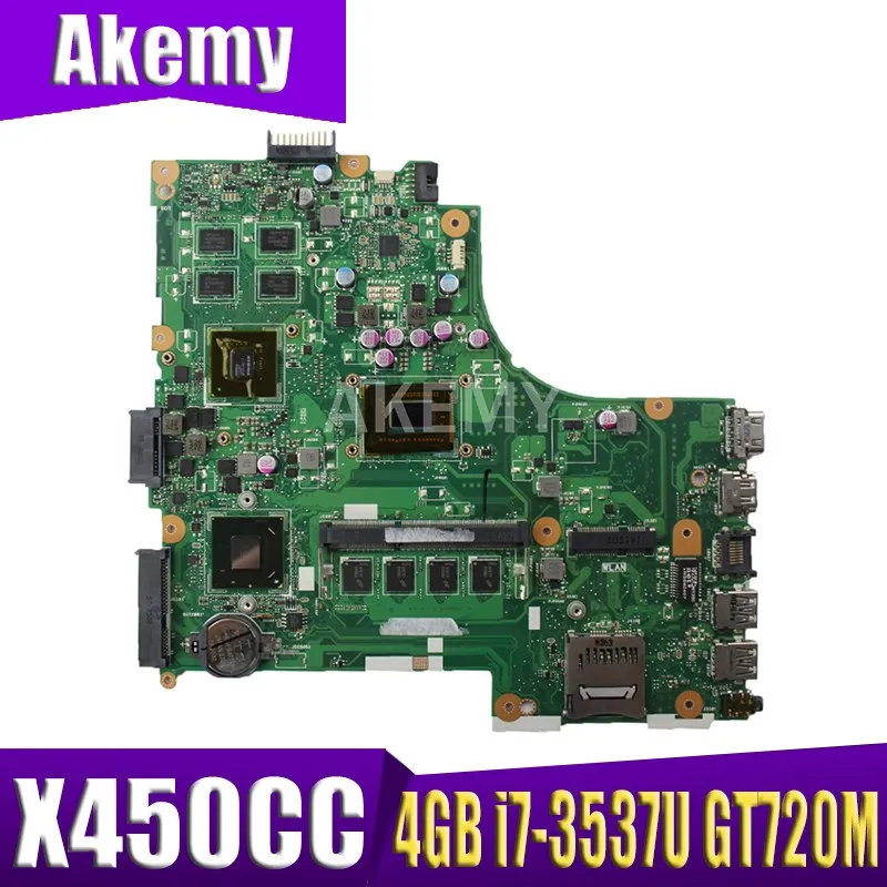 

90MB01E0-R0U000 Motherboard For Asus X450CC X450CA A450C X450C X452E X450E X452C Laptop mainboard w/ 4GB i7-3537U GT720M