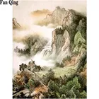 Алмазная 5D Вышивка с изображением гор и реки