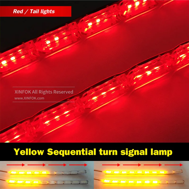 2 шт. водонепроницаемый гибкий светодиодный светильник s Новое поступление