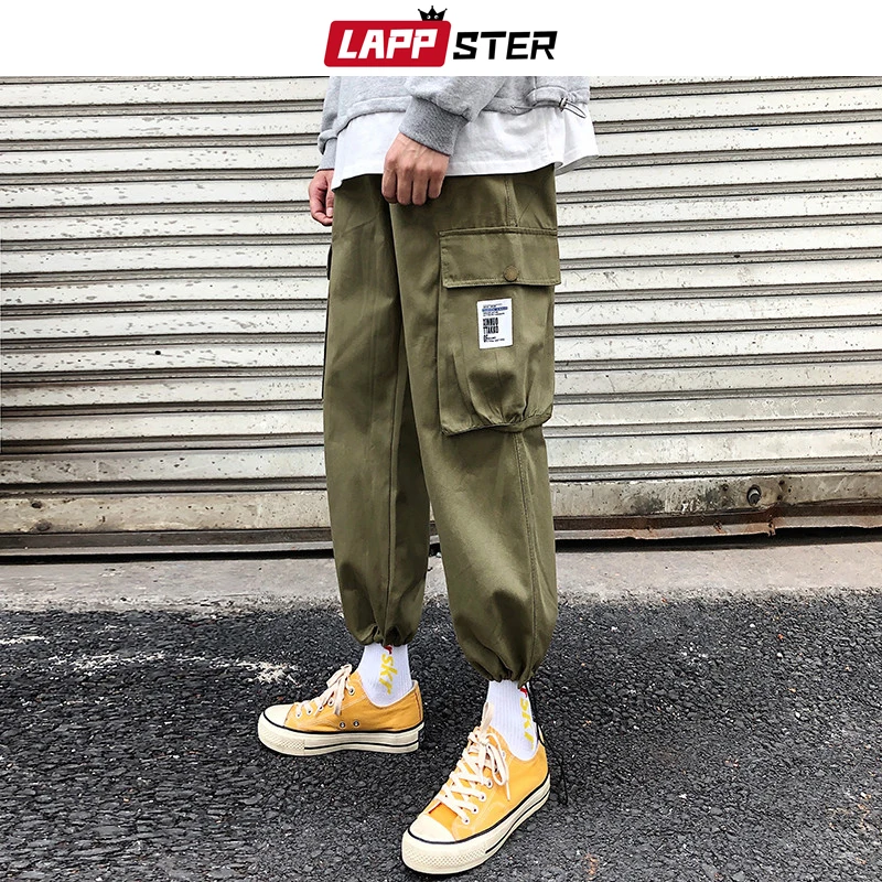 LAPPSTER Мужские Streetwear бегуны Брюки 2019 Mens Hip Hop Black Тренировочные штаны мужчины