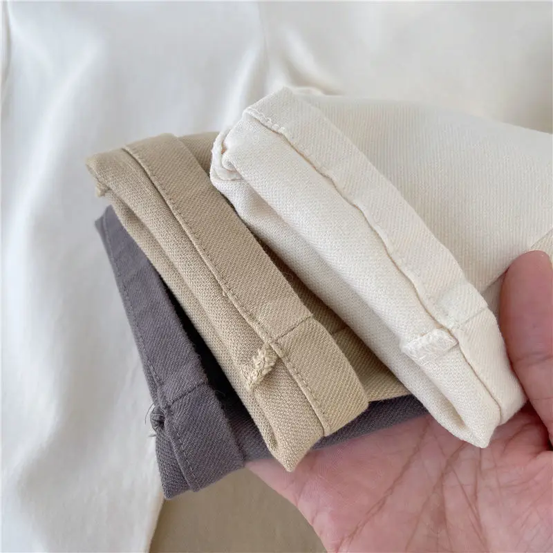 VIDMID children's cotton pants new boys outer casual pants baby girls elastic pants P6061