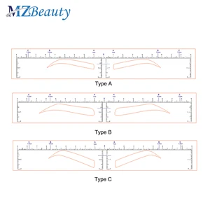Одноразовая Точная линейка для перманентного макияжа бровей