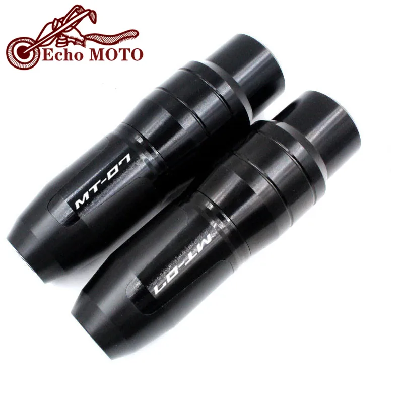 

For YAMAHA MT-07 MT07 MT 07 2014 2015 2016 2017 2018 Motorcycle CNC Frame Crash Pads Exhaust Sliders Crash Protector with logo