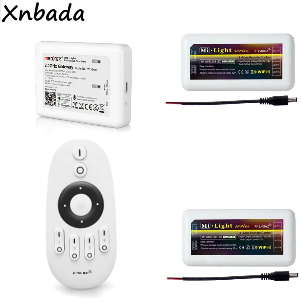 Светодиодный контроллер Milight WL BOX1 MiBoxer 2 4G FUT007 CCT Rmote CW/WW одноцветный светодиодный