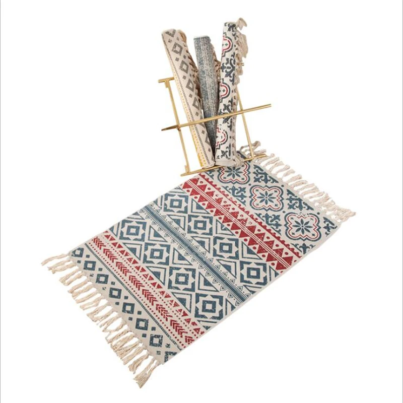 Хлопковые мягкие коврики ручной работы для гостиной спальни под стол 60x90 см