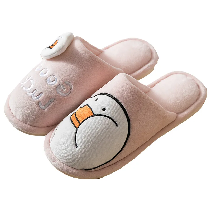 Домашние тапочки унисекс мягкие без застежек пушистая меховая теплая Домашняя