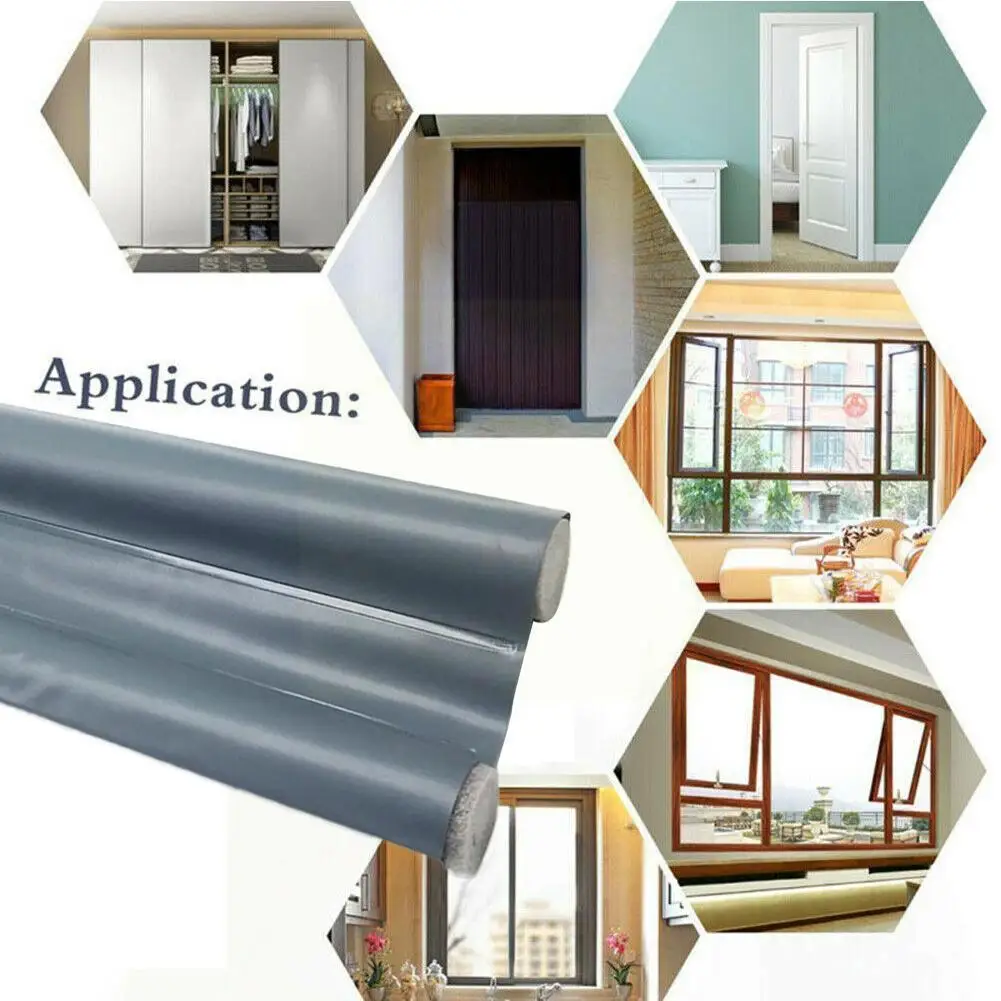 

Flexible Door Bottom Sealing Strip Guard Sealer Stopper Noise Blocker Dust Draft Wind Strip Under Door Sealing Weather Guar X9X7