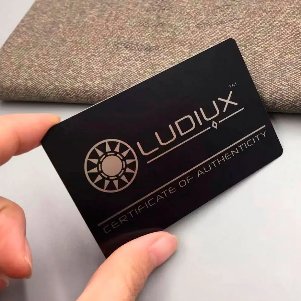 100pcs/lots Metal Business Card Printing Black Cards | Канцтовары для офиса и дома