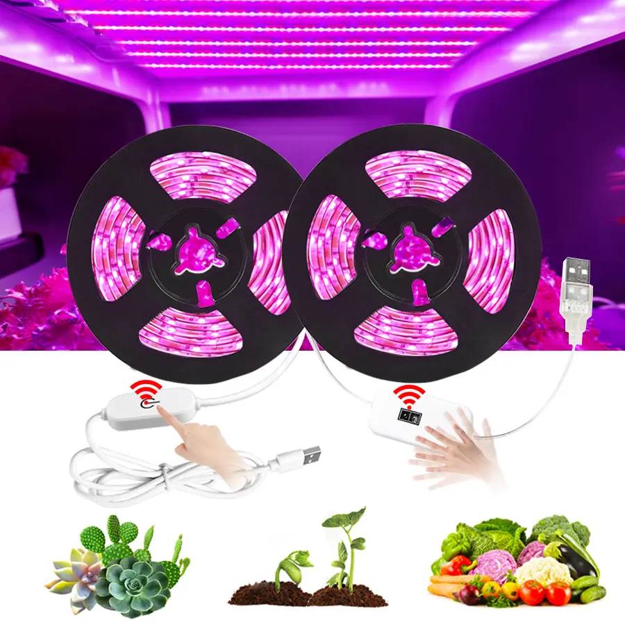 USB СВЕТОДИОДНЫЙ светильник для выращивания полный спектр постоянного тока 5 В