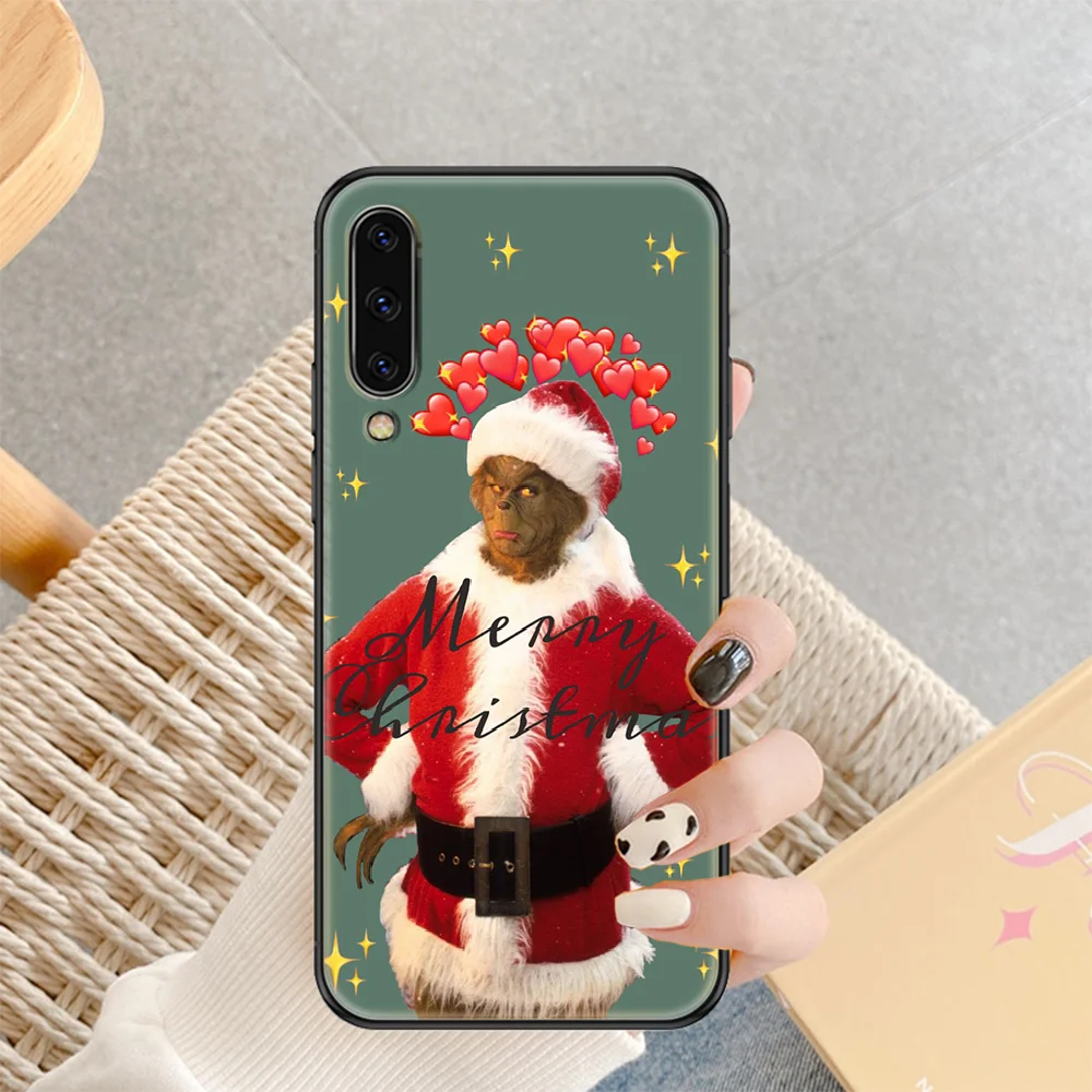 

Green Hair Grinch Phone case For Samsung Galaxy A 3 5 7 8 10 20 21 30 40 50 51 70 71 E S 2016 2018 4G black tpu prime soft