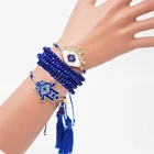 Браслеты Rttooas от сглаза для женщин, браслет Миюки, Фатима, Хамса, украшения на руку, кисточка с синим кристаллом, Pulsera Mujer 2020, ювелирные изделия