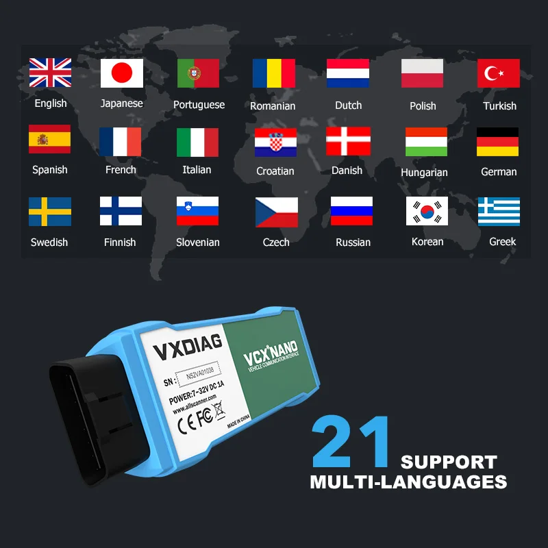 Автомобильный диагностический сканер VXDIAG для VW OBD2 Wi-Fi диагностика