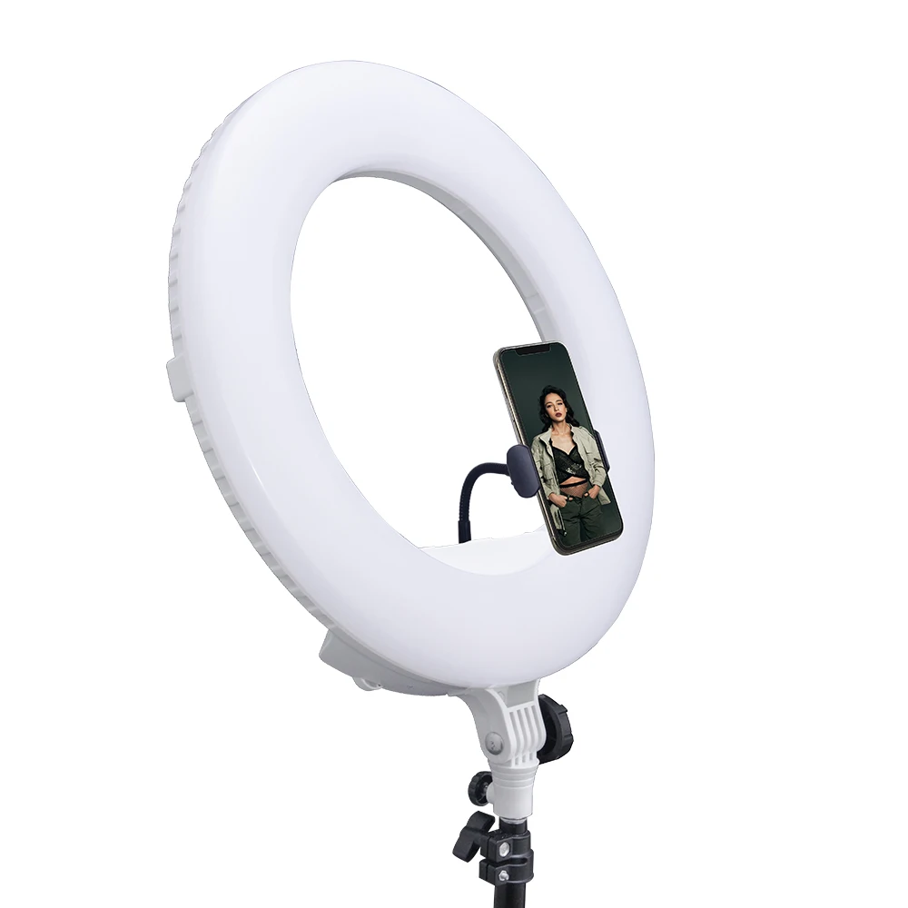Yidoblo теплый и холодный светильник LX 480SII 48 Вт кольцевой светодиодный SMD S видео