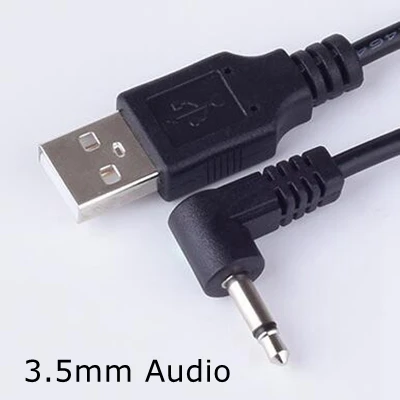 Черный 1 м USB разъем Aux 2 5 мм 3 моно аудио 4-полюсный кабель USB2.5 USB-разъем 0 к DC2.5 2A