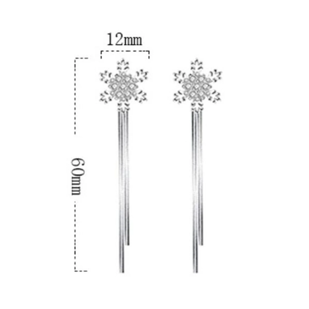 

NEHZY 925 sterling silver new Jewelry New Woman fashion snowflake hanging style exaggerated in the long female Drop Earrings