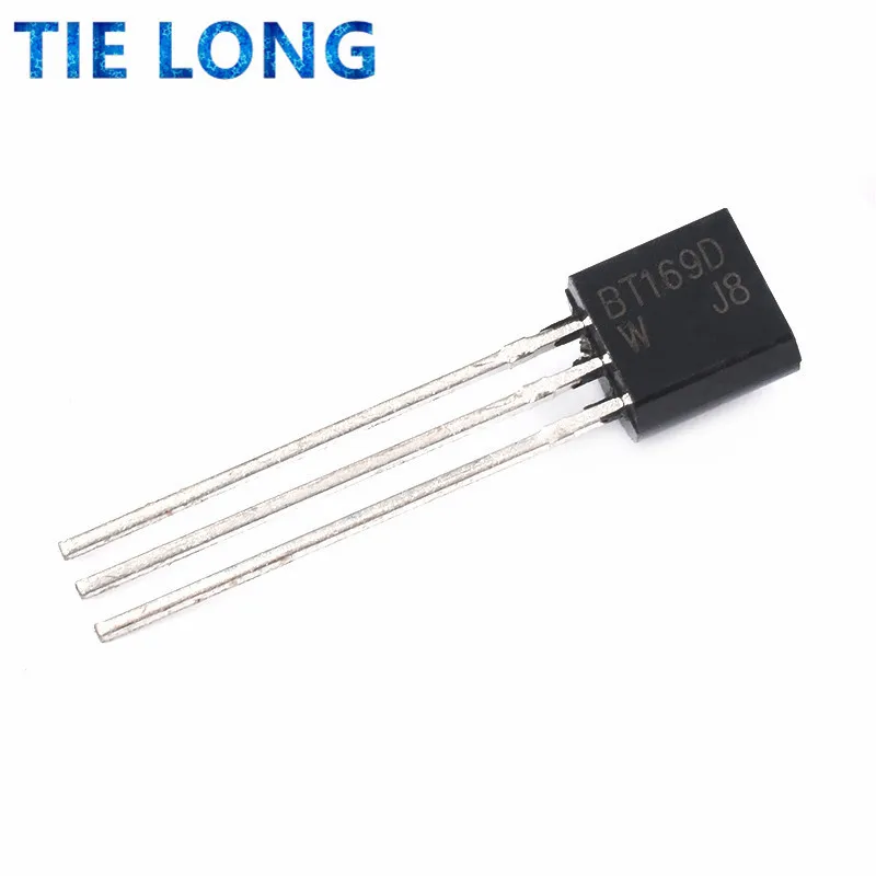 50 шт./лот BT169D BT169 TO-92 ТРИАК Тиристор SCR 400 В 9A 3-контактный SPT Новый | Электронные