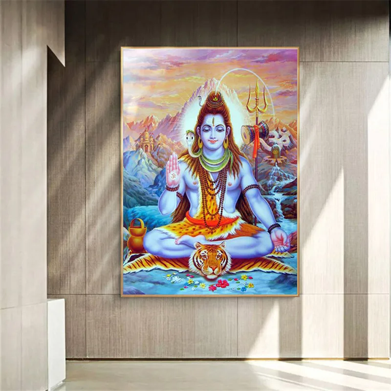 Shiva Lord Canvas настенные картины художественные плакаты и принты индуистские боги