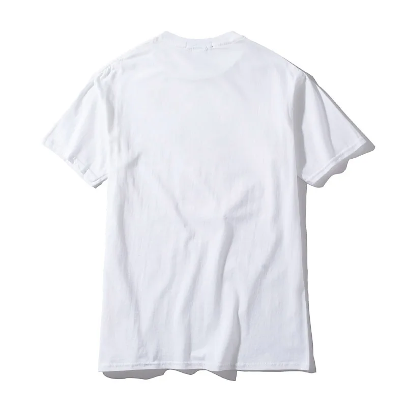 Женская футболка с круглым вырезом GAAJ свободная Однотонная принтом волны моря