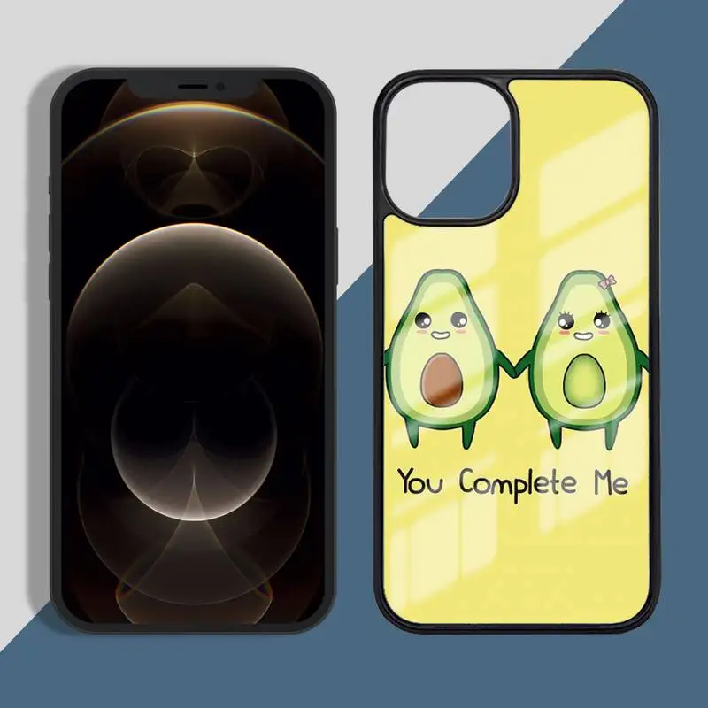 

Avocado cute cartoon Phone Case TPU+PC For iPhone X XR XS 11 12 mini Pro MAX 7 8 Plus
