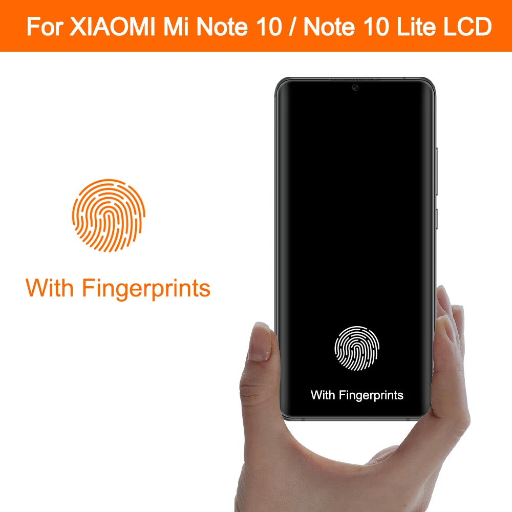 6 47 новый оригинальный ЖК-дисплей для Xiaomi Mi Note 10 Lite note с кромкой и сенсорным