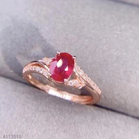kjjeaxcmy fine jewelry 925 sterling silver inlaid natural adjustable ruby new female ring woman girl miss support test popular