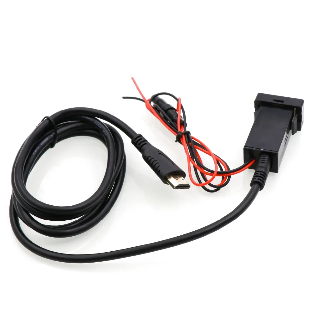 Автомобильное зарядное устройство QC3.0 с разъемом HDMI для TOYOTA Camry Corolla Yaris RAV4 eiz Land