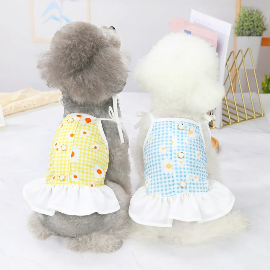 

Dog Clothes For Small Dogs Sweety Princess Dress Spring Summer Pet Dog Cats Costume Apparel Dog Clothing 2pcs 30 off New 2021