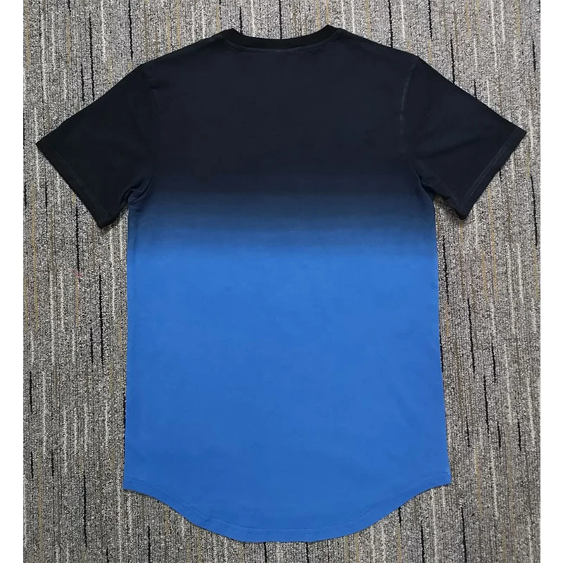 Мужские повседневные шелковые футболки с круглым вырезом модные мужские топы