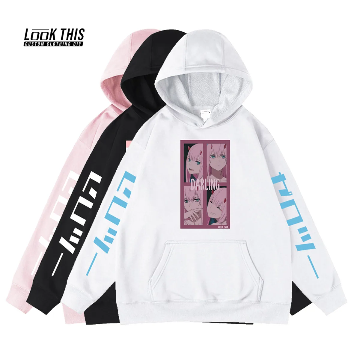 

Kawaii Anime Darling In The Franxx Children's Long Sleeves Clothing Kids Boy Casual Tracksuits Clothes Hoodies Clothes for Teens