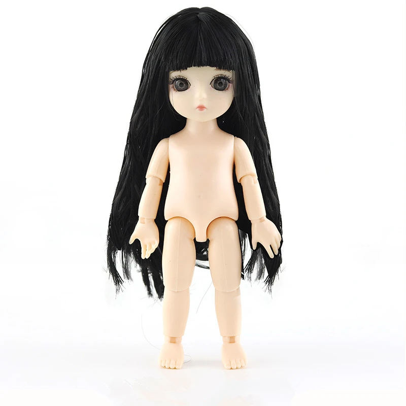 Black B 13 подвижных шарнирных 15 см 1/8 куклы игрушки BJD Детская кукла Обнаженная Женская мода тела Куклы Игрушки для девочек подарок нормальная кожа - Цвет: Black B