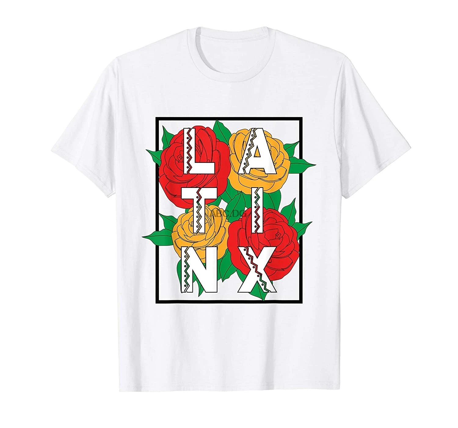 Футболка с изображением цветов латины | Мужская одежда