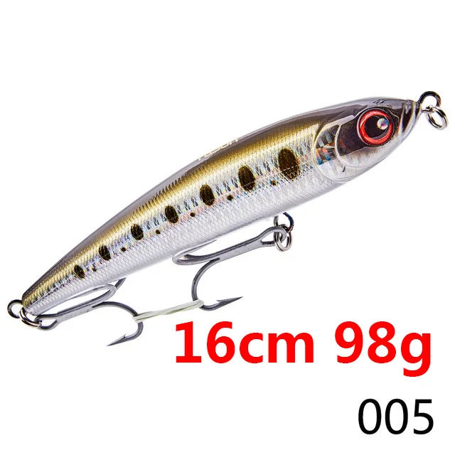 16005 Hunthouse GT stickbait Тонущая приманка карандаш морская жесткая приманка для рыбалки Троллинг приманка Тунец Морская рыбалка Япония крюк Сделано noeby - Цвет: 16005