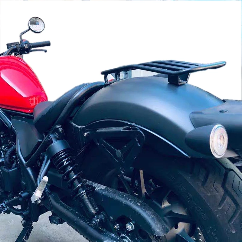 

For Honda Rebel CMX500 CMX300 Rebel500 2017-2020 Motorcycle Rear Plated Luggage Rack Support Shelf Solo Seat Accessories