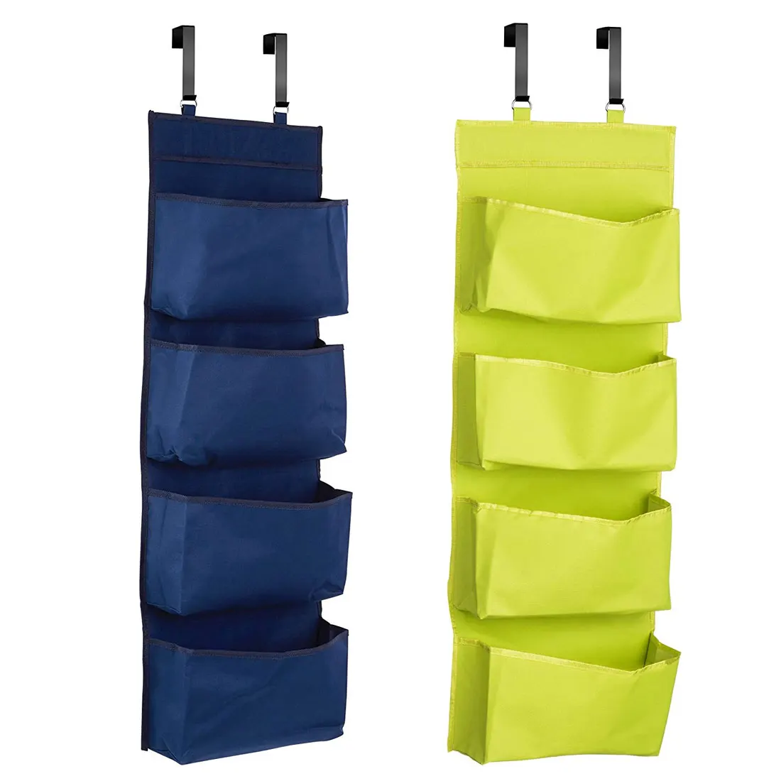 

1pcs 4-Tier Wall Mounted Hanging Bag No Hook Housewares Over Door Hanging Organiser Storage Pockets Wardrobe Bathroom Unit