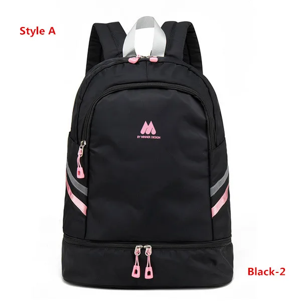 Style A Black -2 Многофункциональный женский рюкзак для йоги, плавания, спорта, фитнеса, органайзер, водонепроницаемый, для путешествий, одежда, обувь, Ipad, аксессуары для хранения - Цвет: Style A Black -2