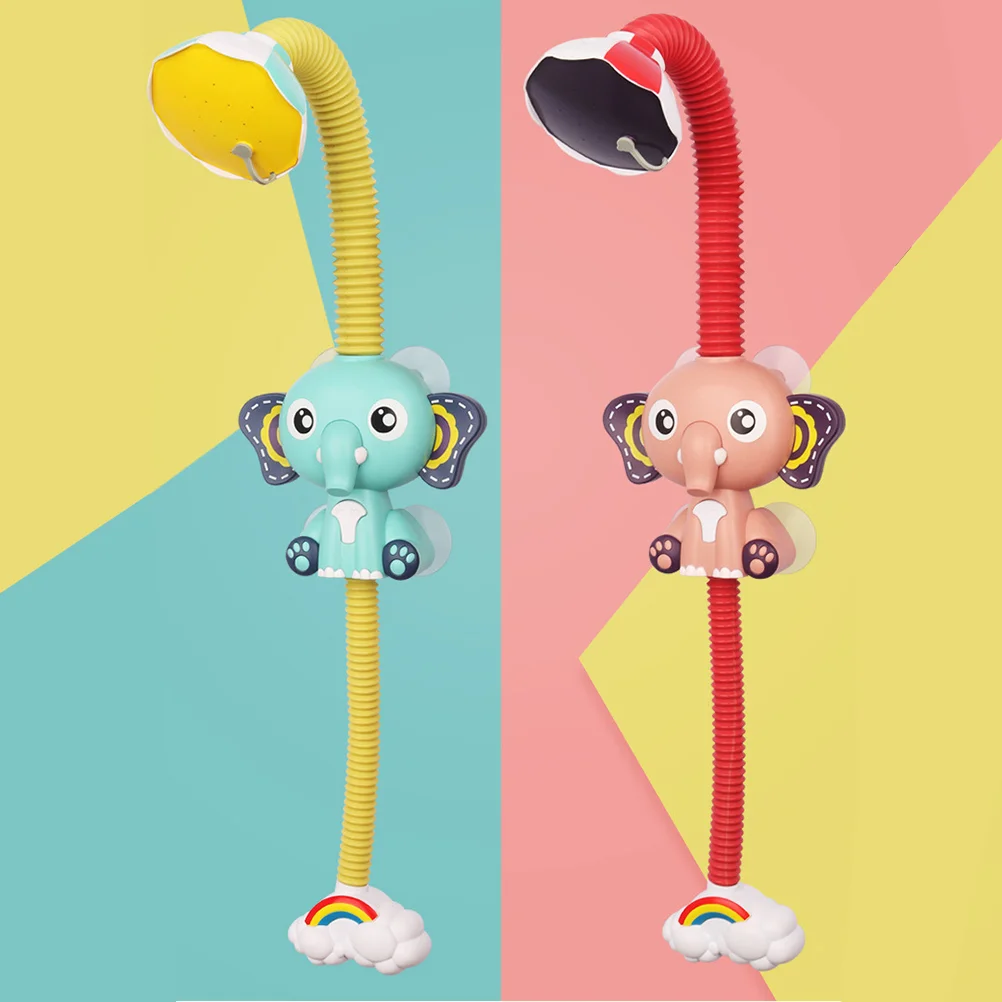 

1PC Cartoon Elephant Electric Spray Water Sprinkler Funny Baby Bath Game for Baby Playing Without Batter