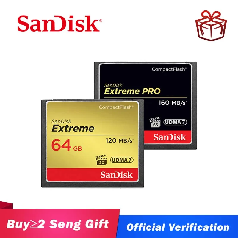 Компактная флэш Карта SanDisk extreme PRO 16 ГБ 32 64 128 CF карта высокоскоростная памяти для