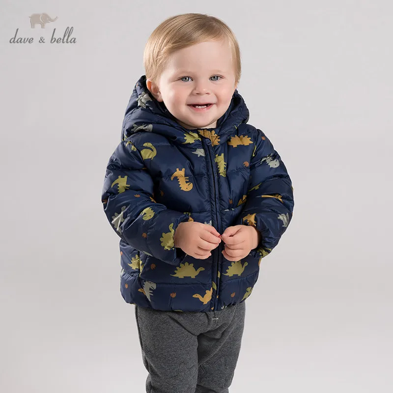 DBM11989 dave bella baby boy Зимний ультра светильник 90% утиного пуха детская верхняя одежда