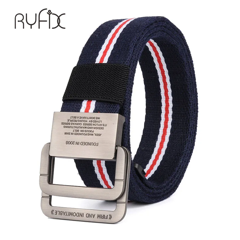 Ремень мужской нейлоновый парусиновый тактический брезентовый с двойной