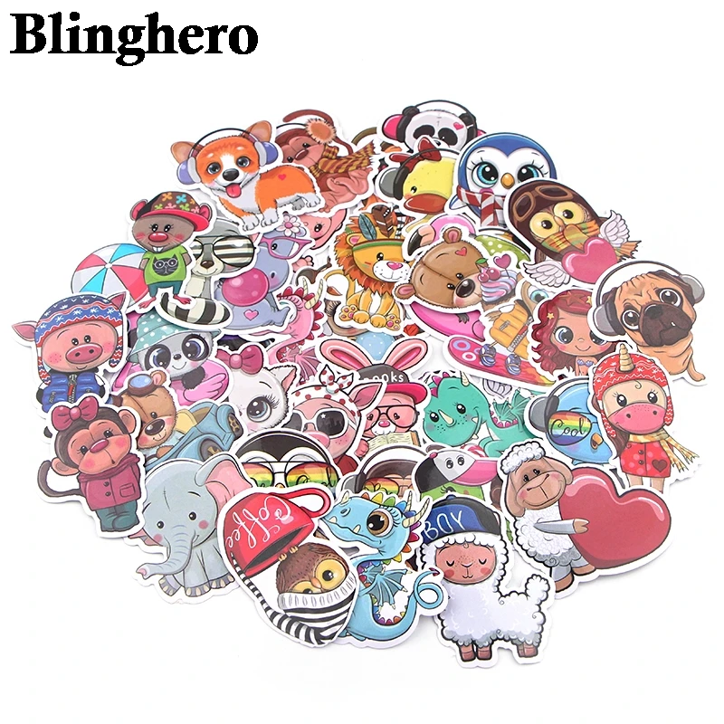 CA689 41 шт./компл. животных зоопарка мир милые Водонепроницаемый наклейки детские