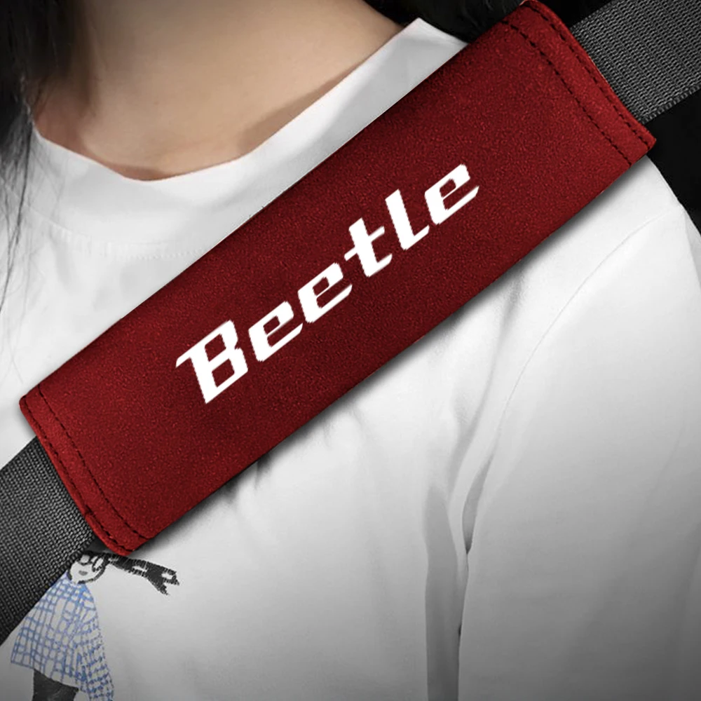 

2pcs For VW Volkswagen Beetle 9K 2K 2021 2020 2019 2018 2017 2016 2015 -1996 Car Badge Seat Belt Shoulder Protection Cushion